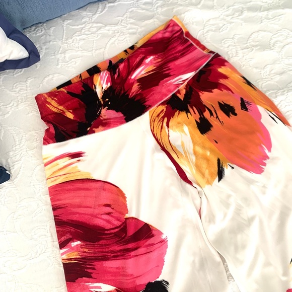 Eva Varro Palazzo Pants XS Dahlia Double Layer NWT - Picture 3 of 8